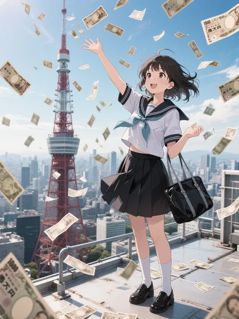 お札ばら撒き事件