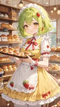まるで絵本の中みたいなパン屋さん🍓✨