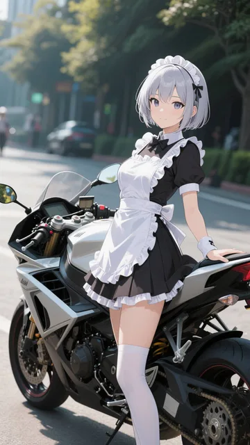 メイドさんとのツーリング
