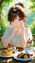 Sun-dappled Café