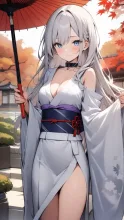 E　ふわり、単衣の肩