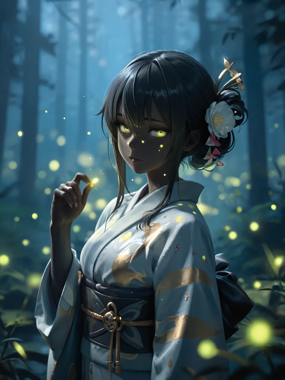 蛍輝く — rairaさんのAIイラスト