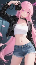ピンク髪娘💕カメラマン❤️