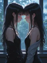 対照的な２人
