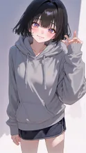 パーカー女子
