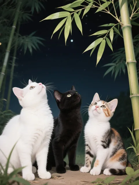 七夕やろうにゃん🐱🐱🐱