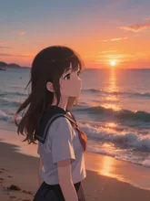 夕焼けのひととき