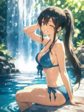 滝で納涼5