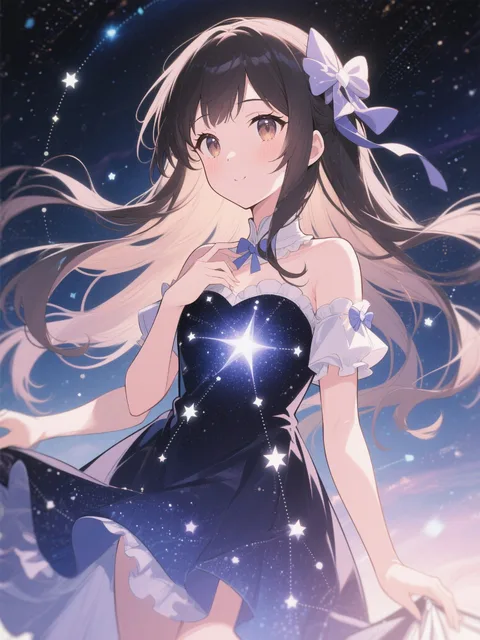 星座になった少女 - 画像生成チャレンジ