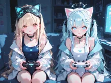 夜更かしゲームの協力中