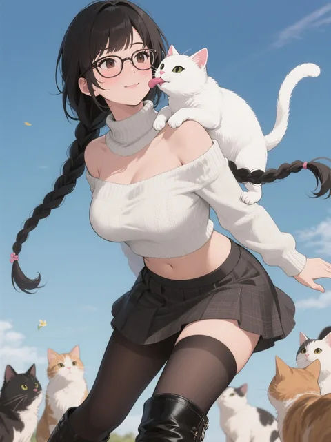 「穂蔵 灯子(ほのぐら とうこ)」シロちゃんに懐かれる