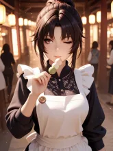 江戸の町娘·団子屋の店先で の投稿作品