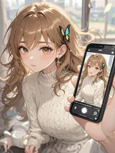 免許証に使える? — ニットワンピイラストのAIイラスト|SUPPART