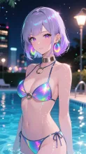 S　泡沫のネオンブルー