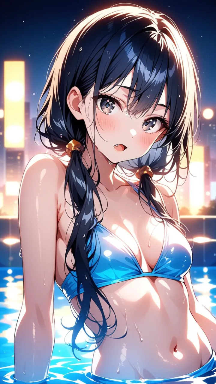D　泡沫のネオンブルー