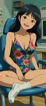 花柄水着