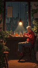 夜の黄昏