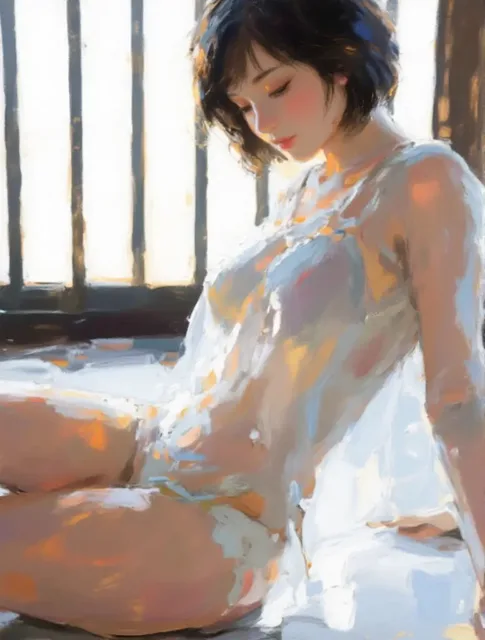 カラフルな油絵 - マサムネ