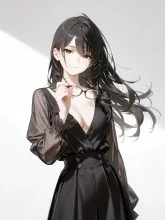 眼鏡と一緒に髪も解くとか