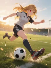 ドリブル⚽️している女の子