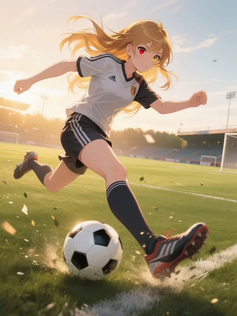ドリブル⚽️している女の子