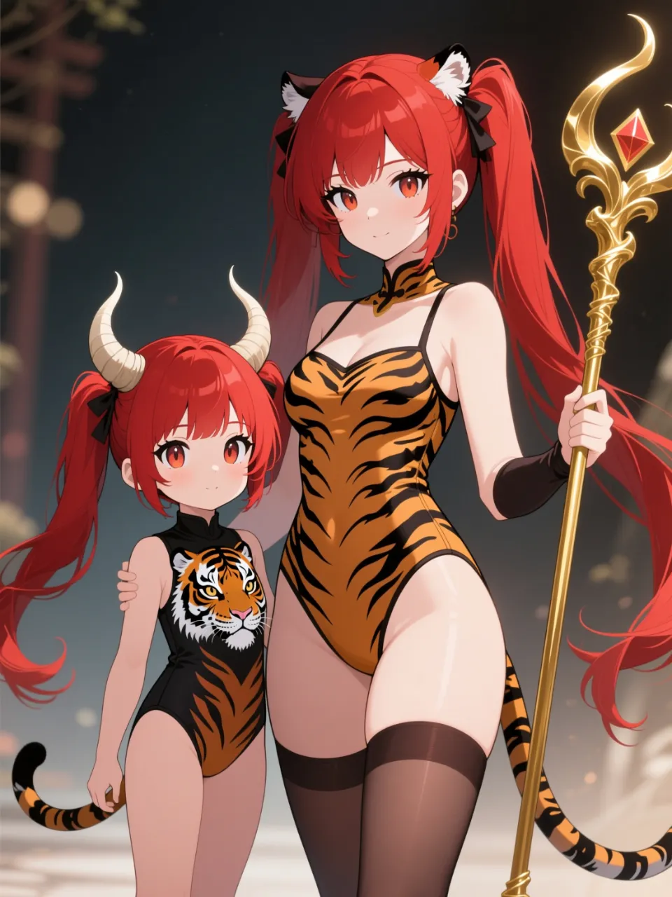 赤鬼の親子