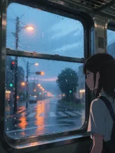 (結局言えなかったな...) — リアル系イラストのAIイラスト|SUPPART