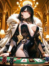 「暗黒のジョーカー」✯🀥˖.°。˟‧̩̥·‧•⚜ — ダークファンタジーイラストのAIイラスト|SUPPART