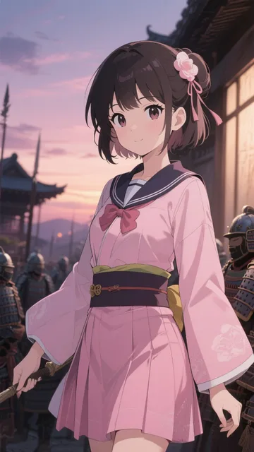 女子高生が戦国時代にタイムスリップ