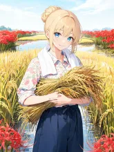 稲刈り