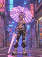 Neon Cyber Diva