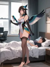 先に仕事行ってくるわね...
