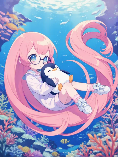 ペンギンと一緒に