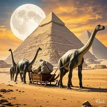Giza and Dinosaurs — 令姉〈Reishi〉さんのAIイラスト