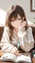 栞をはさむ指·読みかけのページに の投稿作品