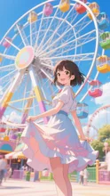 昼の爽やか可憐ポーズ