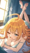 ペコリーヌ寝起き — アホ毛イラストのAIイラスト|SUPPART