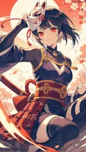 狐の仮面 — 冥さんのAIイラスト