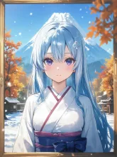 富士山と藤那