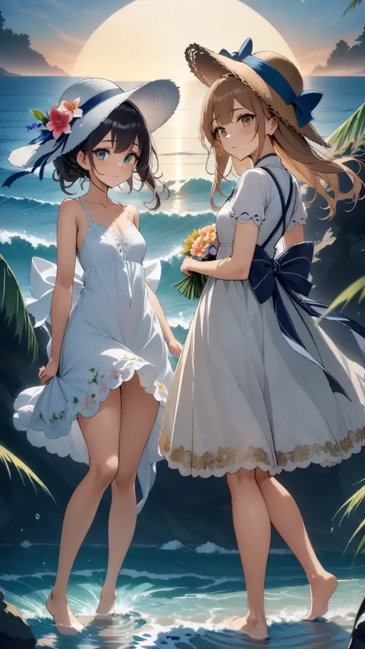 E　潮風とワンピース — サトリさんのAIイラスト