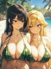 どちらのスイカに挟まれたい? — だいさんのAIイラスト