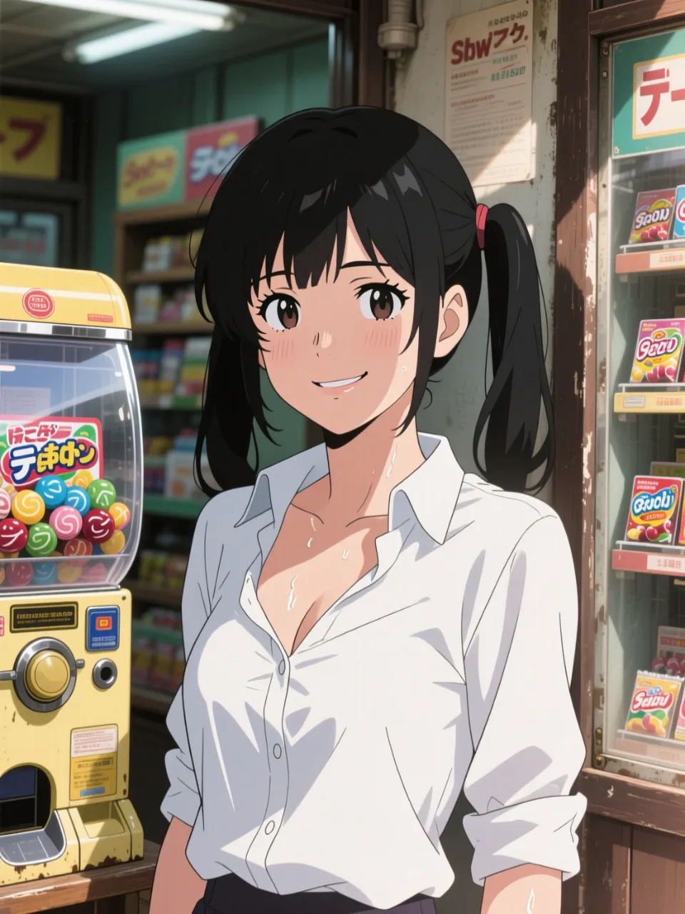 駄菓子屋のガチャガチャ — ユウさんのAIイラスト