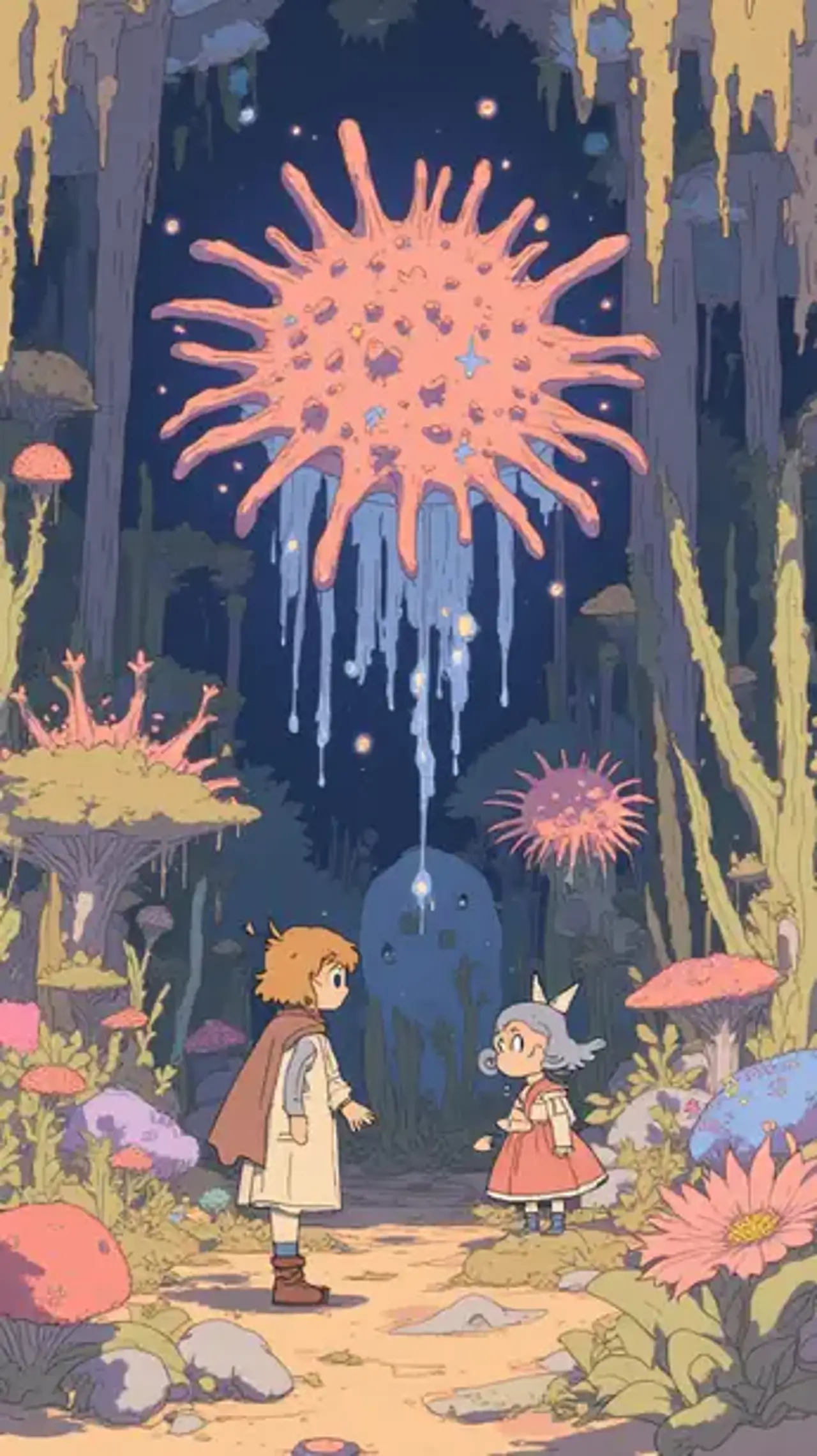 "The child with star rivers in their pupils weaves words fro…