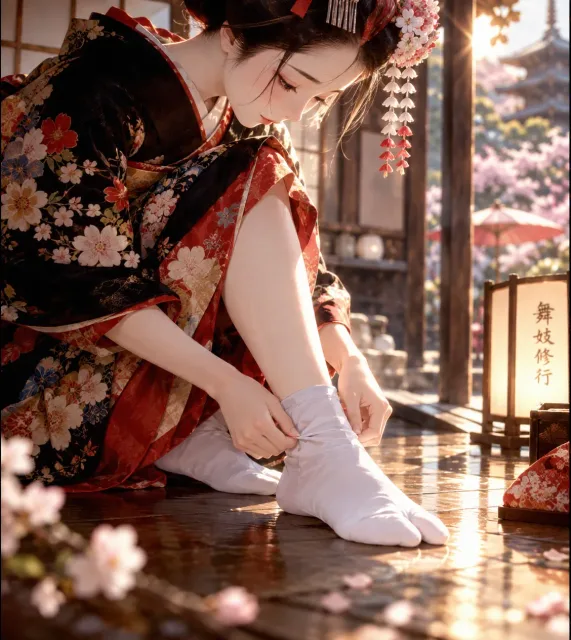 高画質修復 - 袴の裾 / なっしー