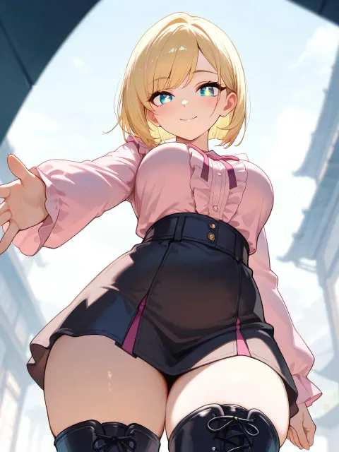 ultra-detailed、1girl - ロングブーツ
