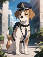 犬のお巡りさん
