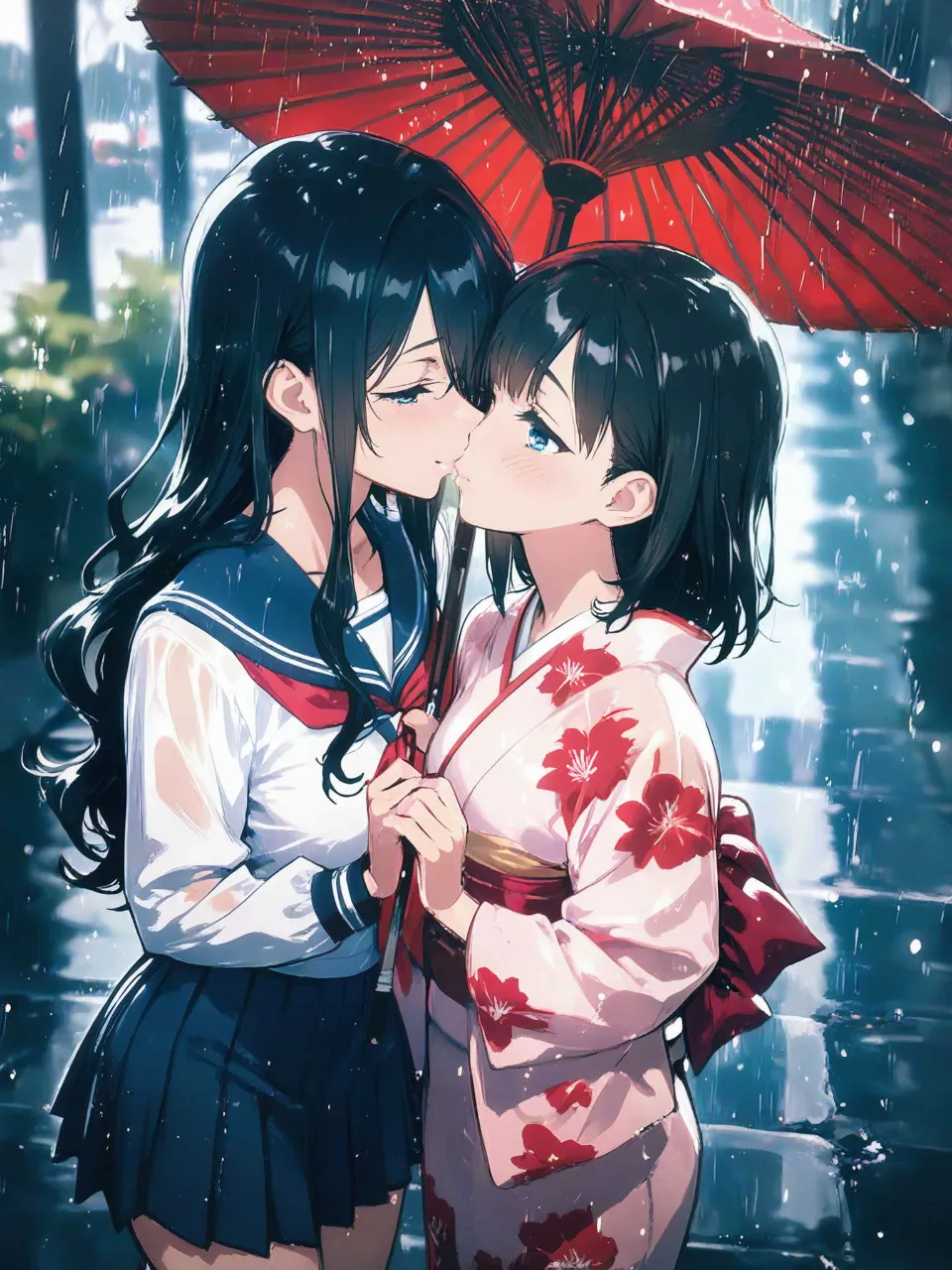 「あっ、、こっ、、こんなとこ、、♡」 — JairoさんのAIイラスト