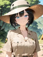 ハイ チーズ✌️ — 姉御さんのAIイラスト