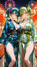 うちの子ユナ&ルナ — 浴衣のAIイラスト|SUPPART