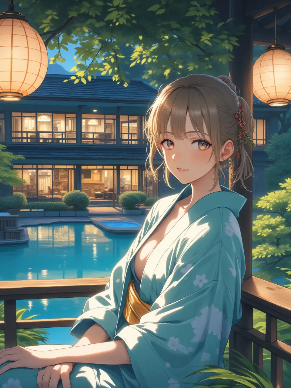 夕涼み — ヤスさんのAIイラスト